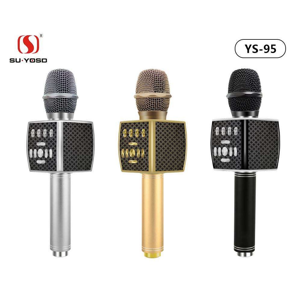 [ Bảo Hành 12 Tháng ] Micro Karaoke bluetooth YS 95 Mic Hát Karaoke Livetream Micro Ghi Âm Hỗ Trợ Đổi Giọng