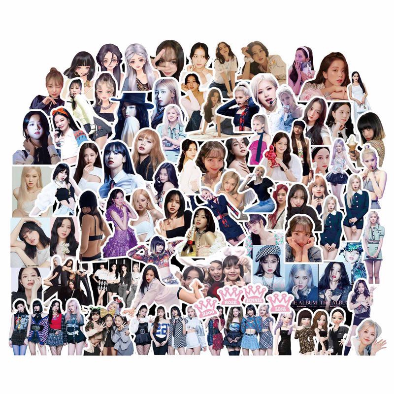 Set 80 Sticker BLACKPINK BP Dán Trang Trí Điện Thoại / Sổ Tay