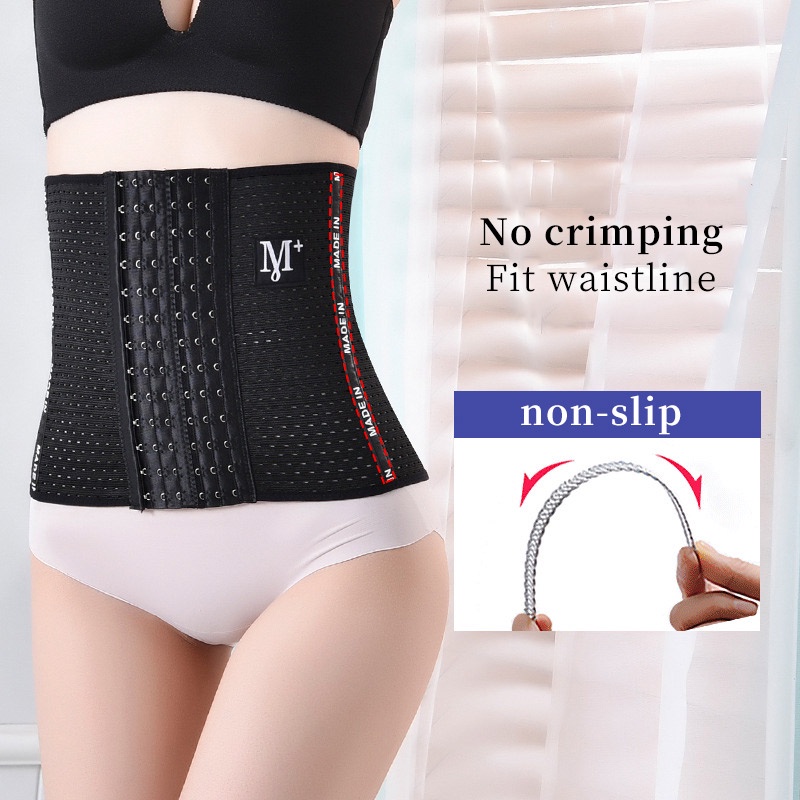 AOFEIQIKE Đai nịt bụng thể thao định hình cơ thể in chữ M có thể điều chỉnh dành cho nữ sau khi sinh