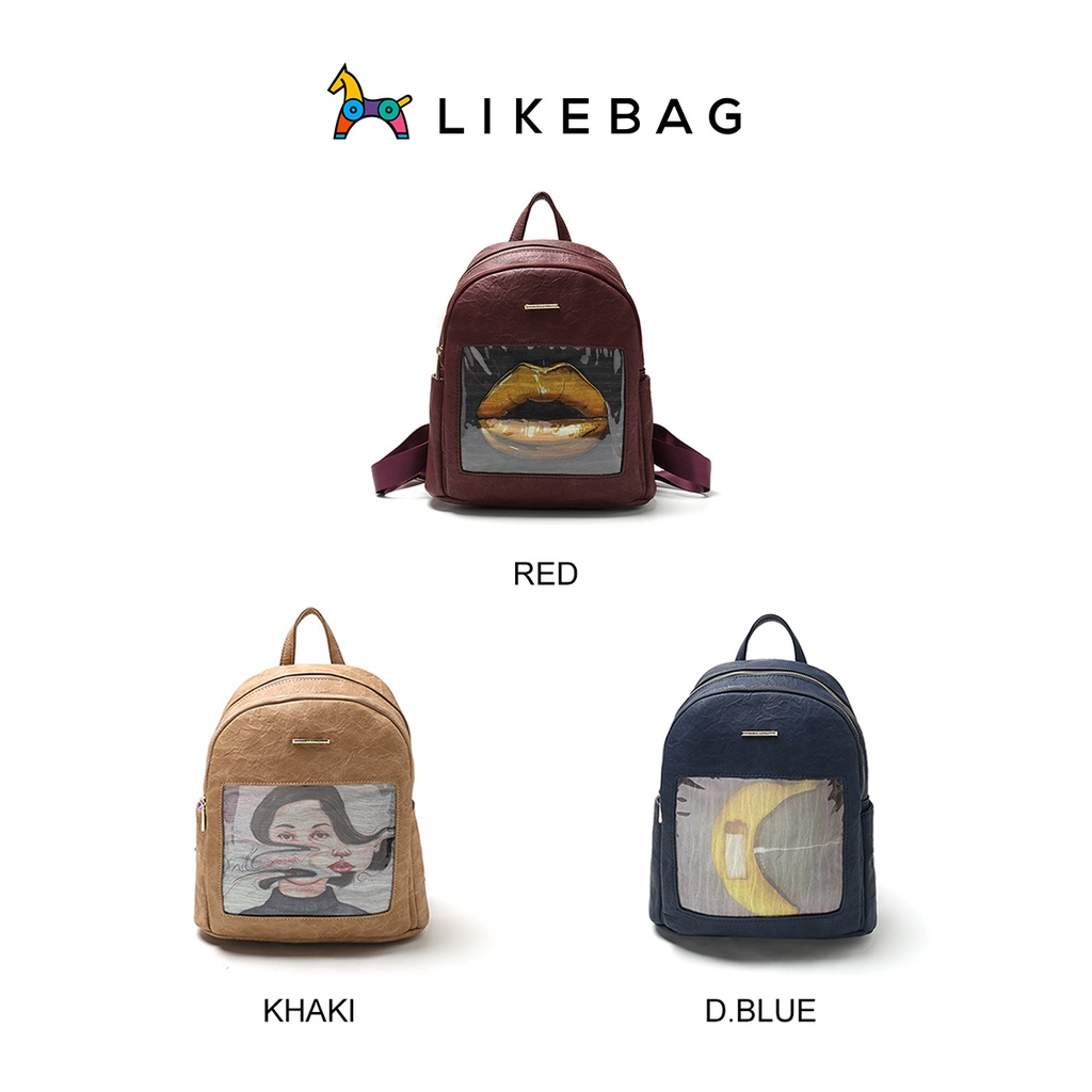 Balo da nam nữ đi học đi chơi LIKEBAG rộng rãi đựng vừa laptop 225XK7115 - LIBAGI