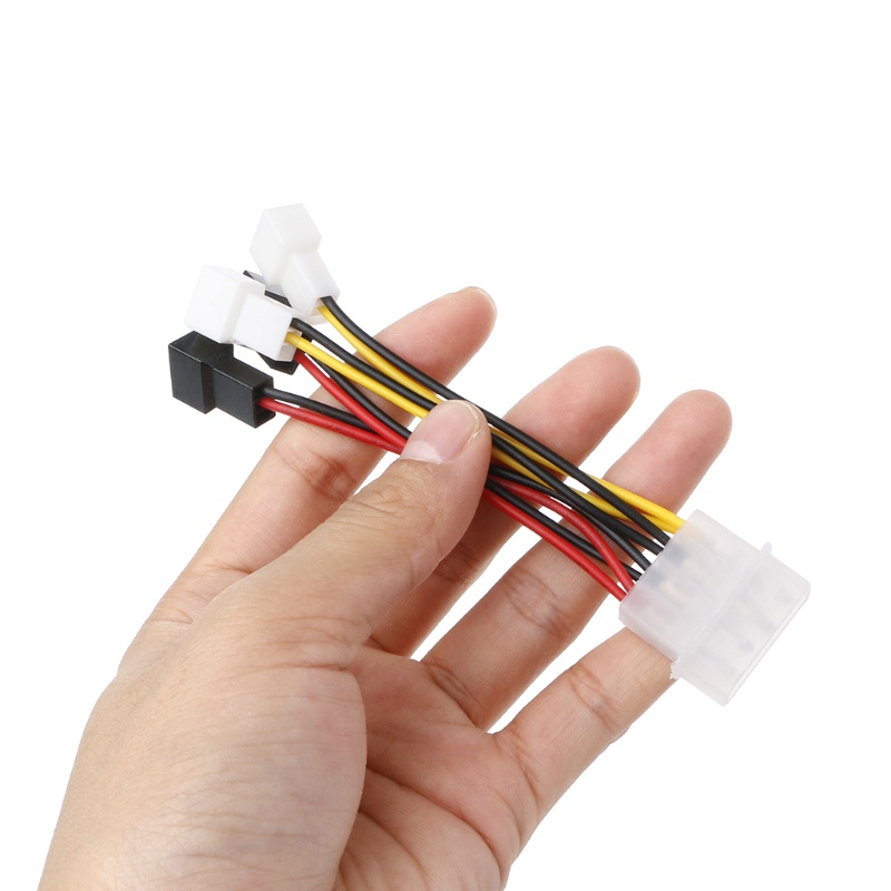 Cáp Chuyển Đổi Nguồn Điện 4-pin Sang 4x 3-pin Tx3 Cho Quạt Tản Nhiệt Mojito Ide Molex