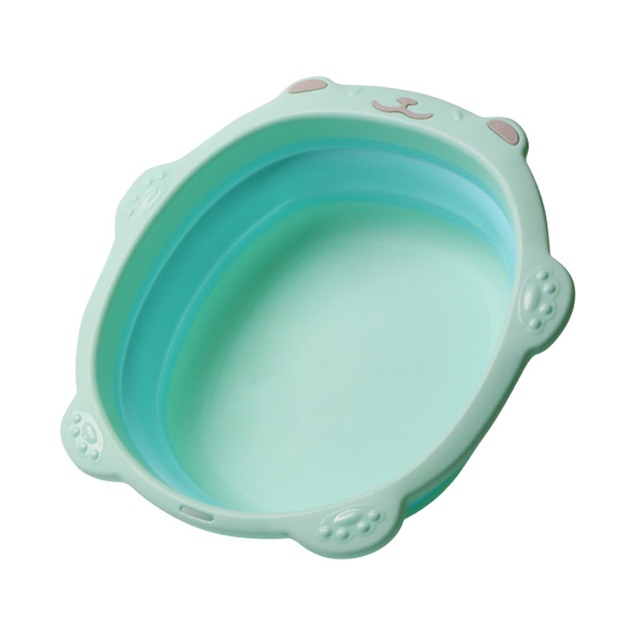 CHẬU THAU HÌNH CHÚ GẤU GẤP GỌN CHO BÉ