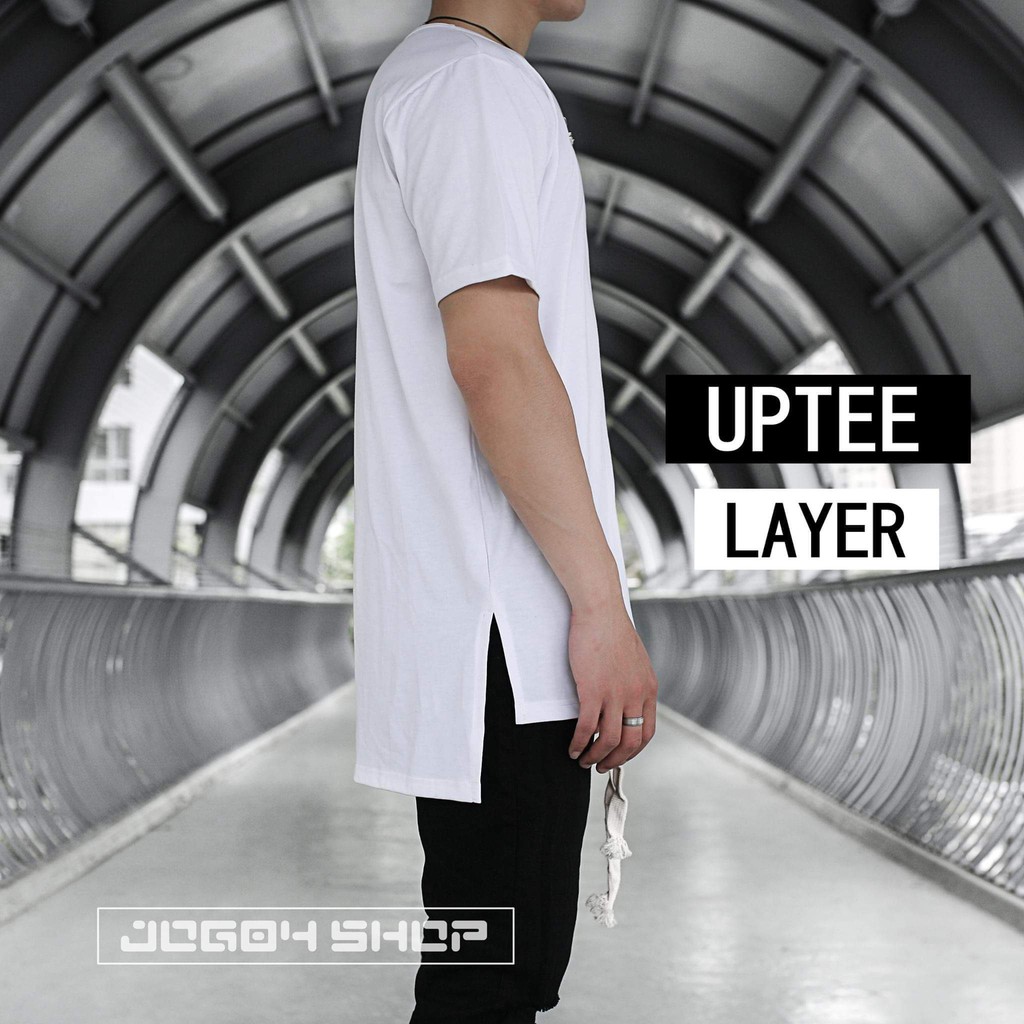 Áo Uptee layer trắng