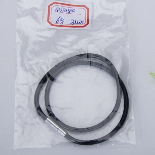 Dây Chuyền Cao Su Màu Đen Dày 3mm Shiwaki1 Dành Cho Nam Và Nữ