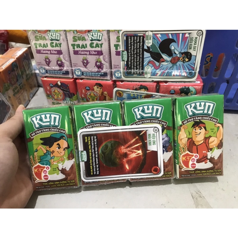 Lốc 4 Hộp Sữa Kun Trái Cây 110ml đủ vị
