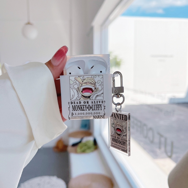 Vỏ Bọc Silicone In Họa Tiết One Piece Dành Cho Hộp Sạc Tai Nghe AirPods 1 2 3 Pro