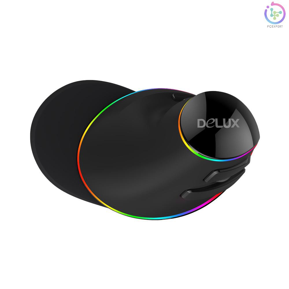 Chuột Máy Tính Có Dây Delux M618 Plus Rgb 800/1200/1600/2400/4000 Dpi 5 Nút Bấm