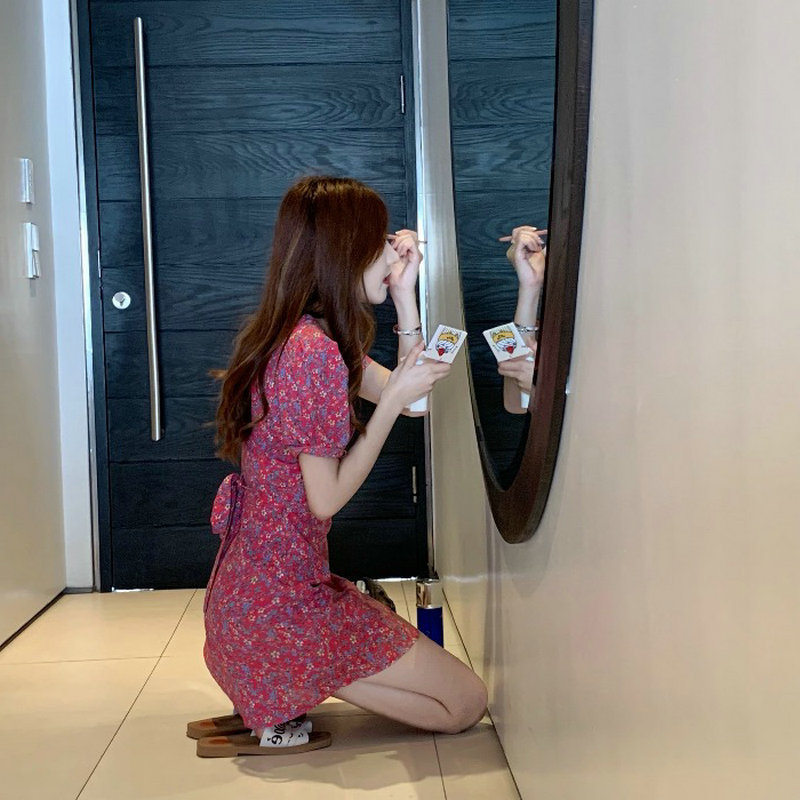 Đầm Hoa Tay Lửng Thời Trang Dành Cho Nữ