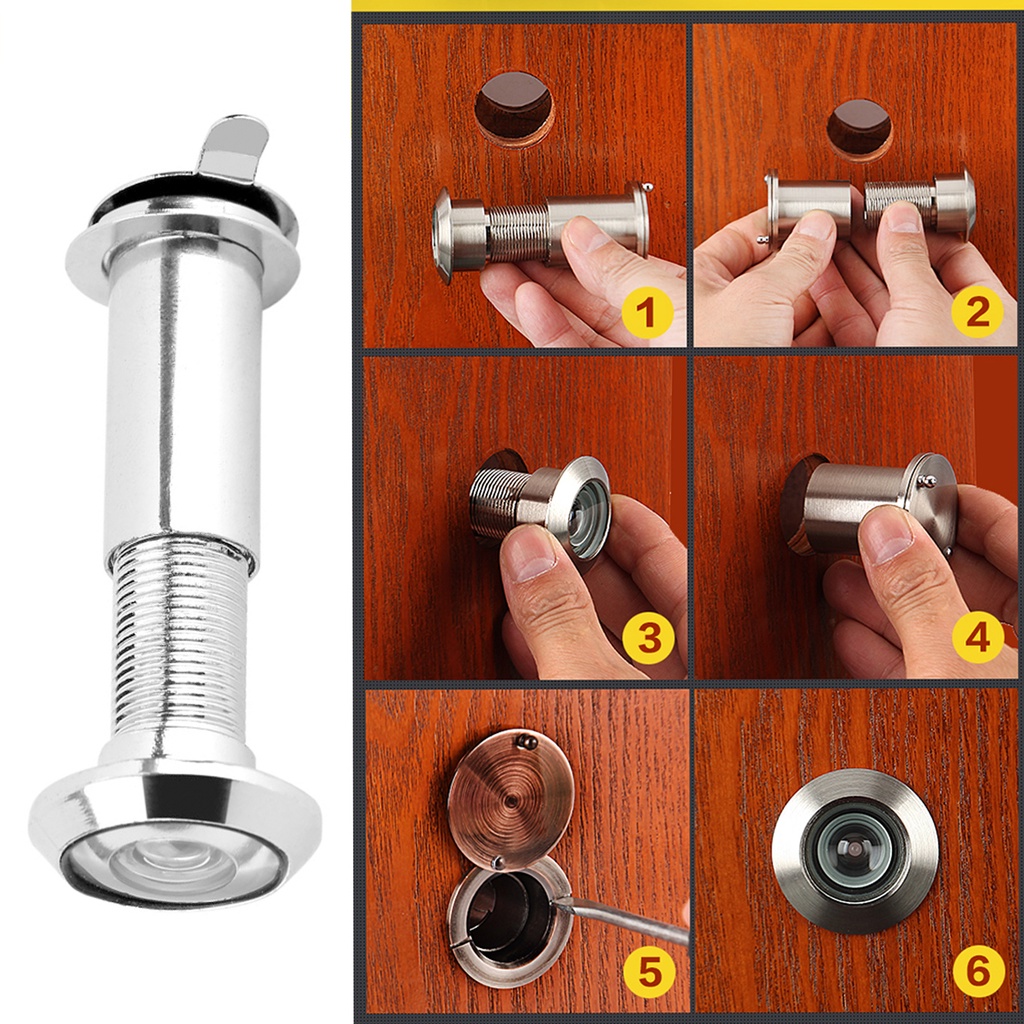 Thiết Bị Nhìn Cửa Góc Rộng 220 Độ Với Vỏ Bảo Vệ Riêng Tư