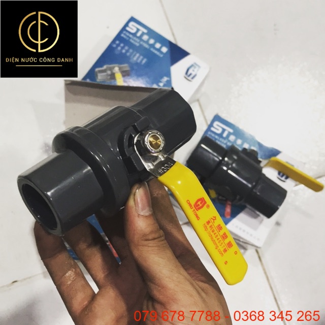 Van 27,34 tay gạt inox 304 chính hãng