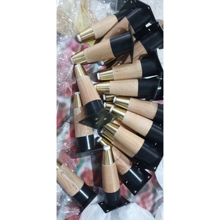 Chân bàn ghế, tủ kệ gỗ có nút bịt đồng, đầu nhựa chống xước làm bằng gỗ Tần bì ( cao 20 - 40cm)