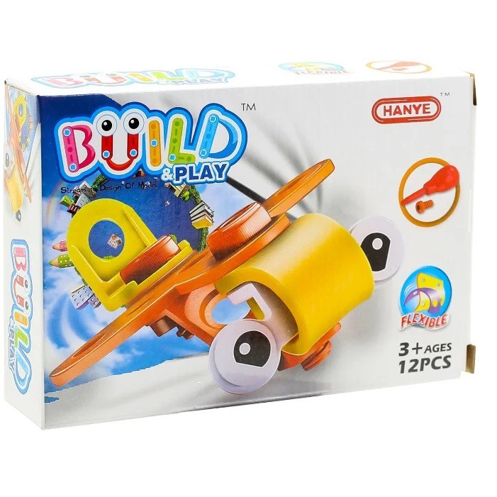 Đồ chơi Diy Models lắp ghép Build&amp;Play nhựa mềm mô hình Toyhouse 403