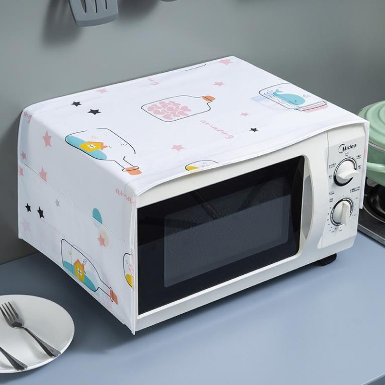 Tấm phủ Bảo Vệ Lò Vi Sóng Cao Cấp Chất Liệu PE Chống Thấm Nước - mẫu mới K150