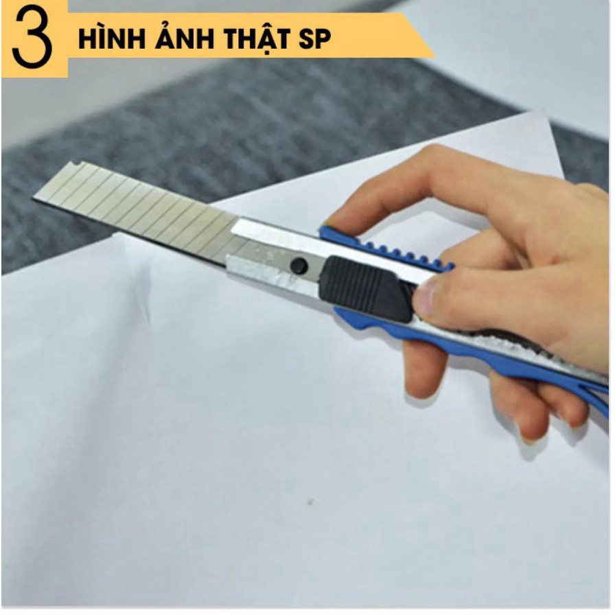 Dao dọc giấy loại to cớ lớn 3DO nhựa siêu nhẹ - siêc chắc chắn - dễ dang thay thế lưỡi An Toàn  3D