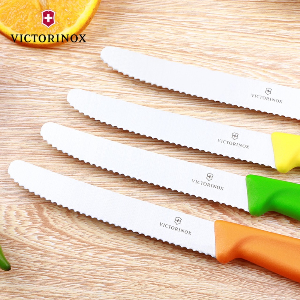 DAO BẾP VICTORINOX LƯỠI RĂNG CƯA 11 CM- ĐẦU TRÒN