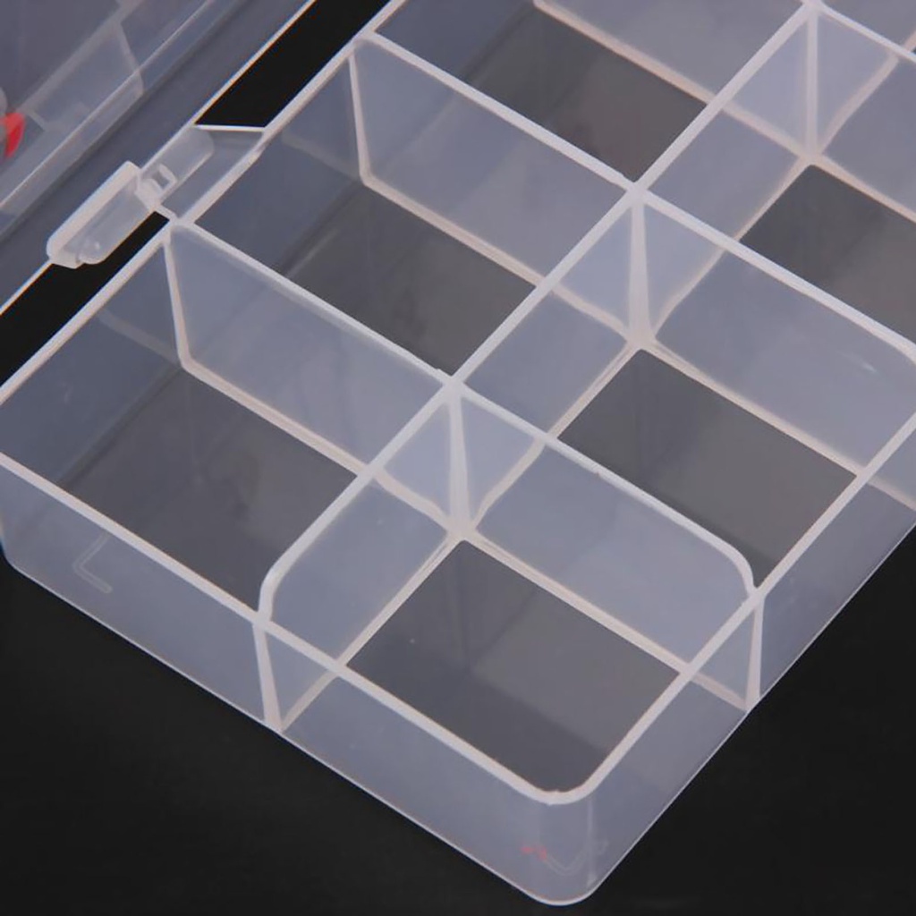 Hộp Nhựa Đựng Móng Giả 10 Ngăn Tiện Lợi