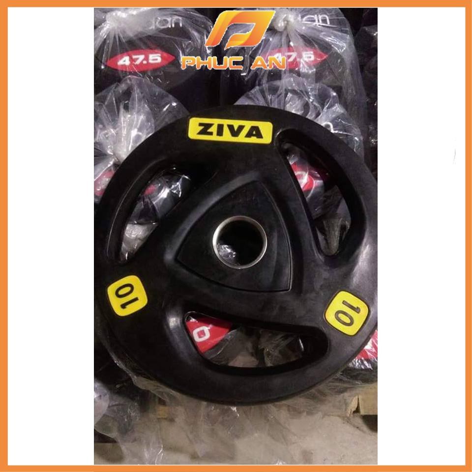 🔥HOT DEAL🔥 Tạ Đĩa Bọc Cao Su Ziva 10kg tập Gym