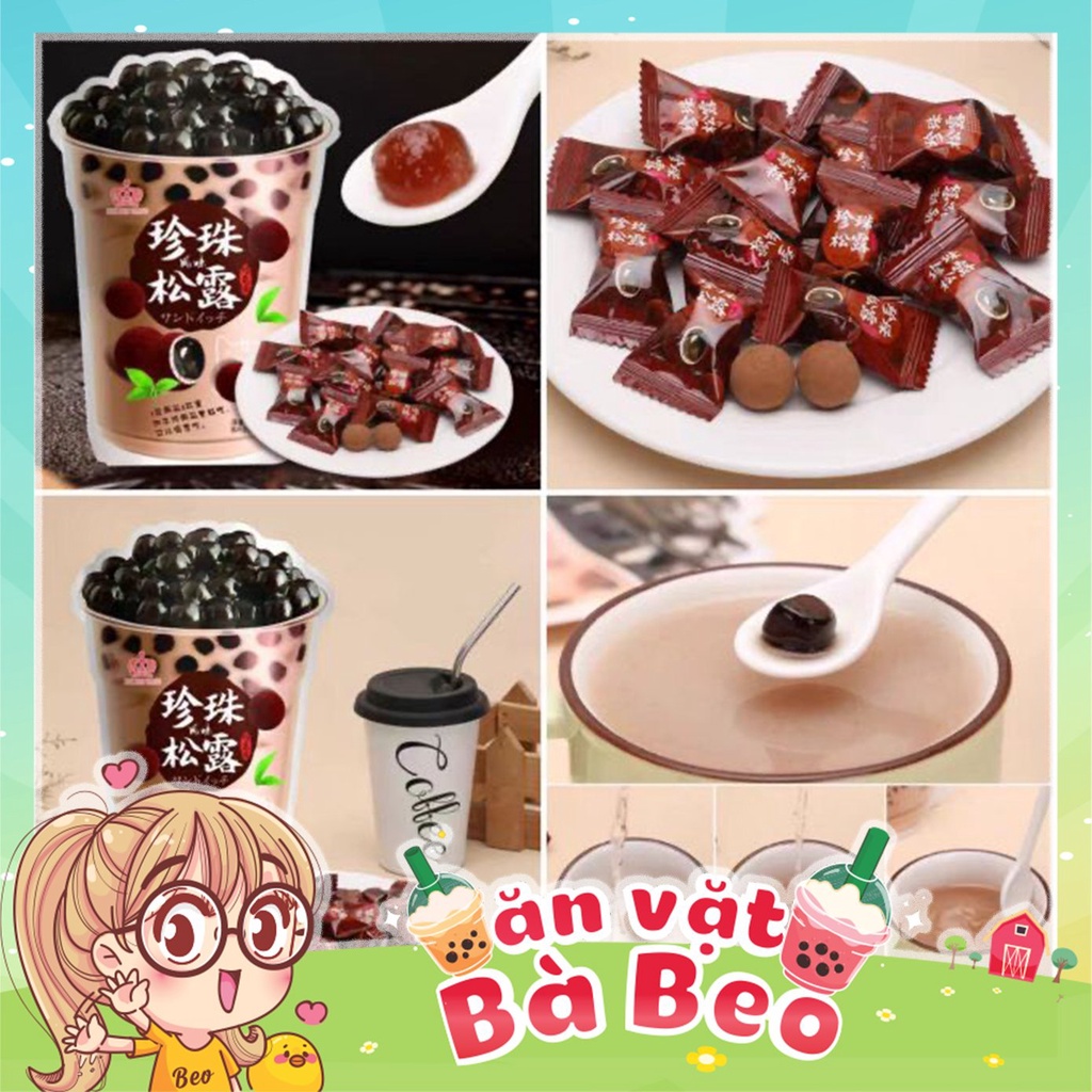 Kẹo Trà Sữa Trân Châu đường đen 120g
