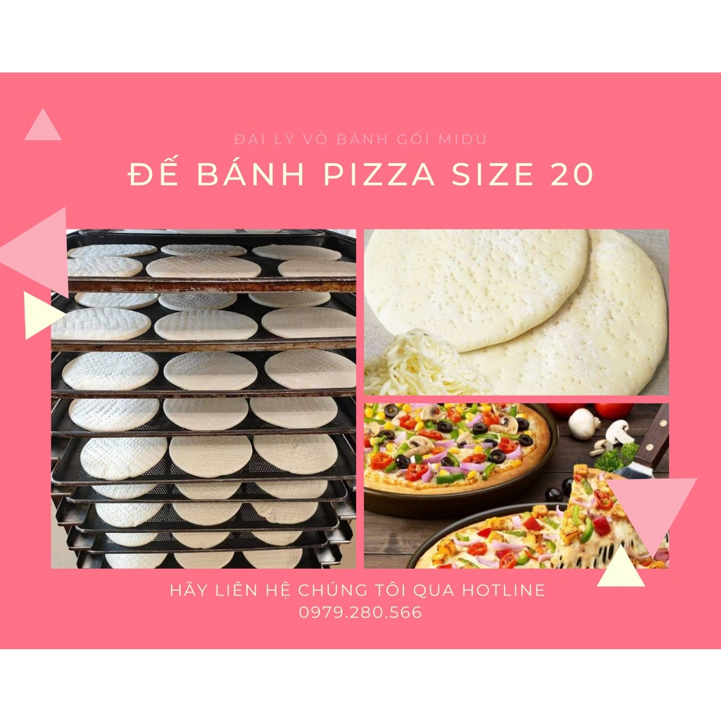 Đế Pizza size 20 (Hàng mới, Ship hoả tốc 30p-1h)