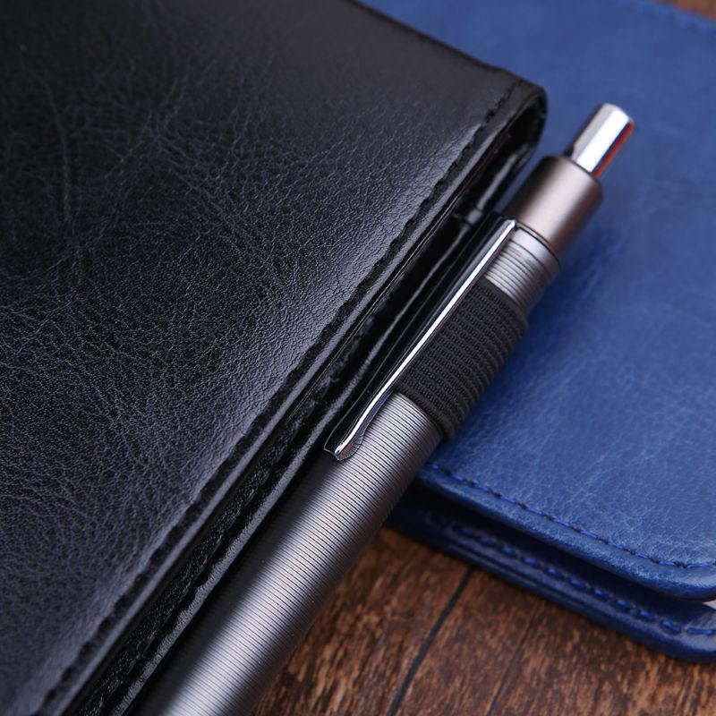 ST❀ Multifunction Pocket Planner A7 Notebook Small Notepad Note Book Leather Cover Business Diary Memos