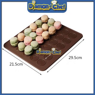 Khuôn Silicon Tấm Nướng Bánh Macaron 30 ô
