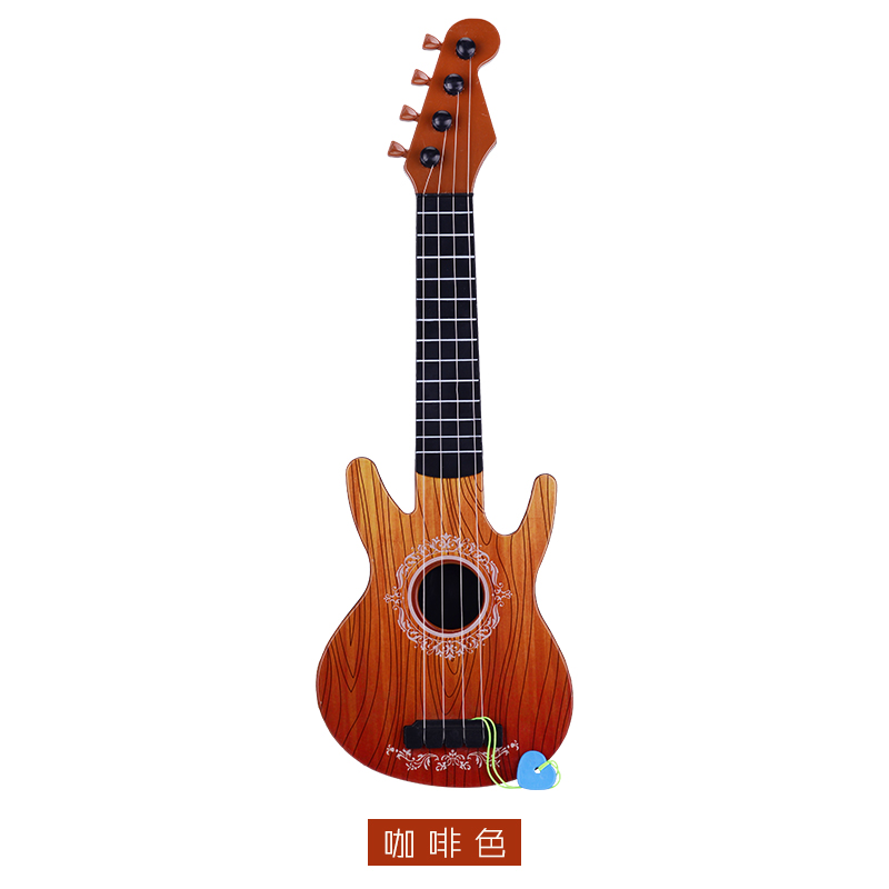 Bass gỗ mô phỏng Guitar nó Ukulele mini chơi nhạc cụ cho trẻ em