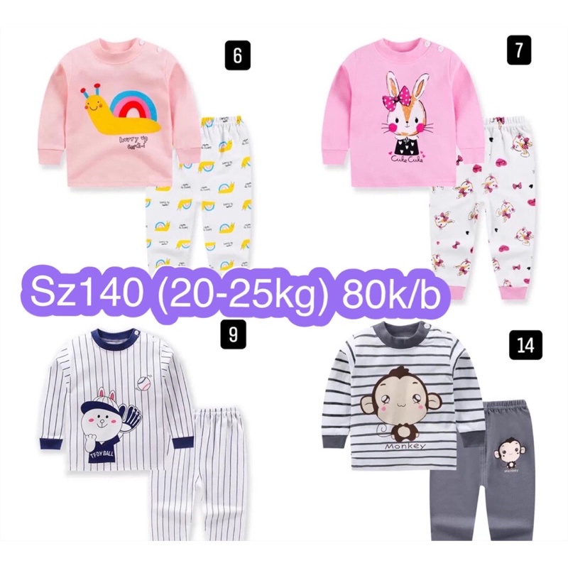 Bộ cotton dài tay cho bé