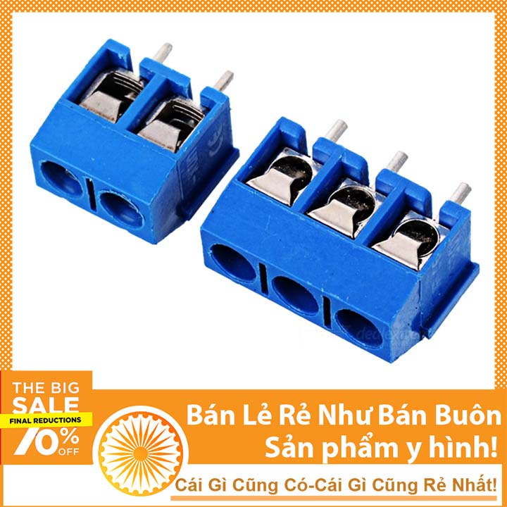 Cổng Kết Nối Terminal KF301 5.08mm Xanh Dương 3P/2P