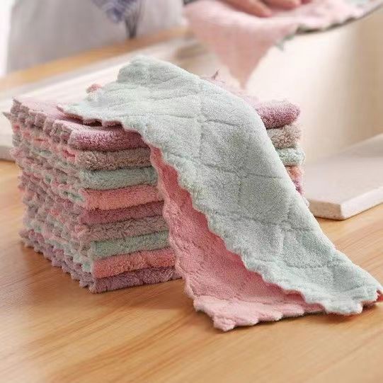 2/10 Tấm Khăn Lau Đa Năng 2 Mặt Siêu Thấm- Khăn Lau Mềm Mịn Nhanh Khô Lau Bếp, Lau Kính, Lau Bát Lau Tay Siêu Nhanh