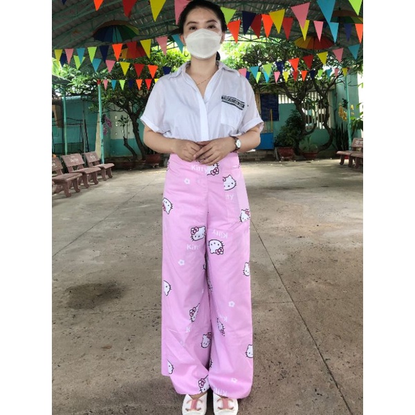 Quần chống nắng đa năng hình mèo kitty- FREESIZE 38-65KG