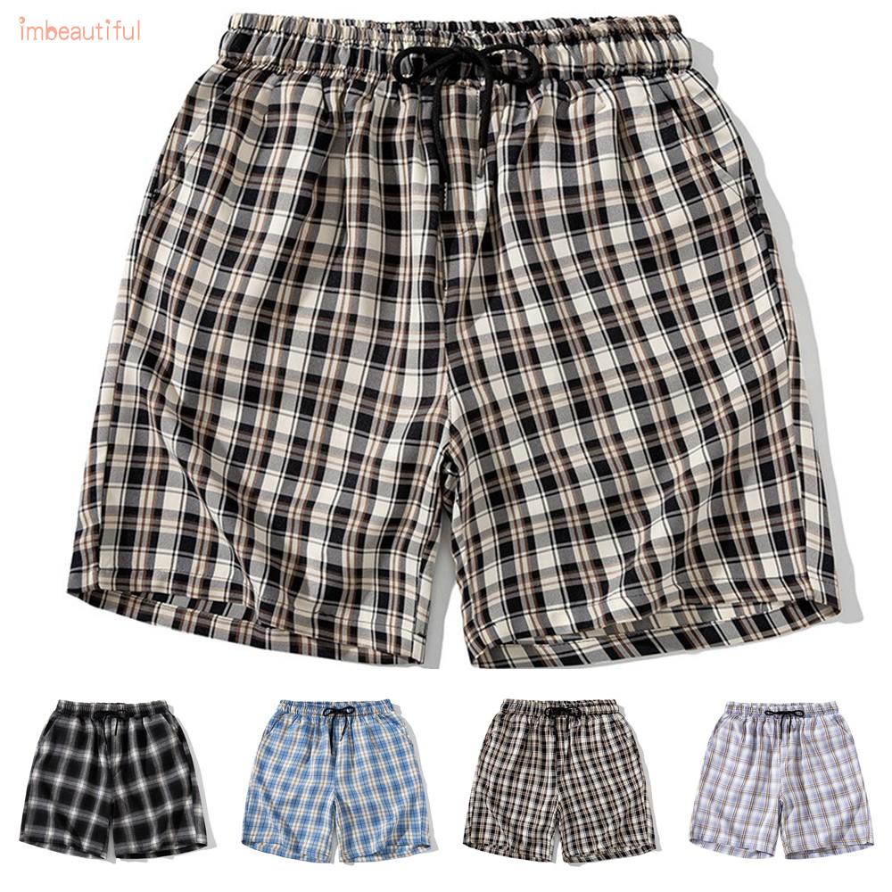 Shorts Bottom Casual Hot Pants Loungewear Mens Nightwear Pajamas Plaid