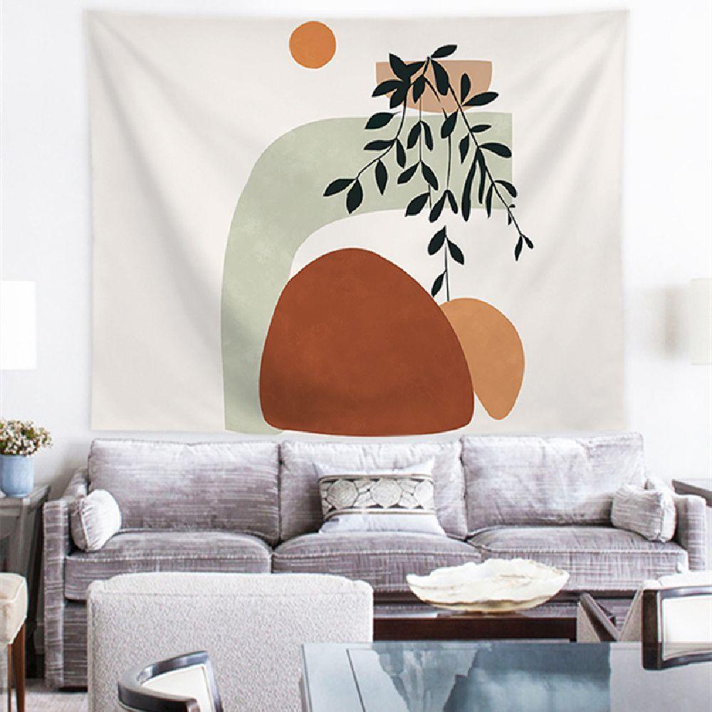 KUNHEV Thảm Vải Treo Tường Trang Trí Phông Nền Kiểu Bắc Âu Dễ Thương