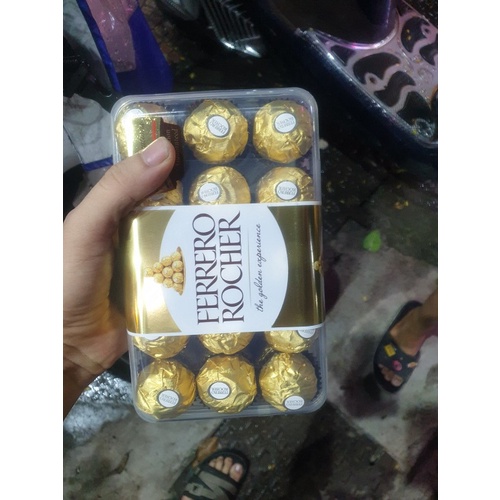 Sô cô la Ferrero Rocher 30 Viên Hộp 375g nhập khẩu Italia