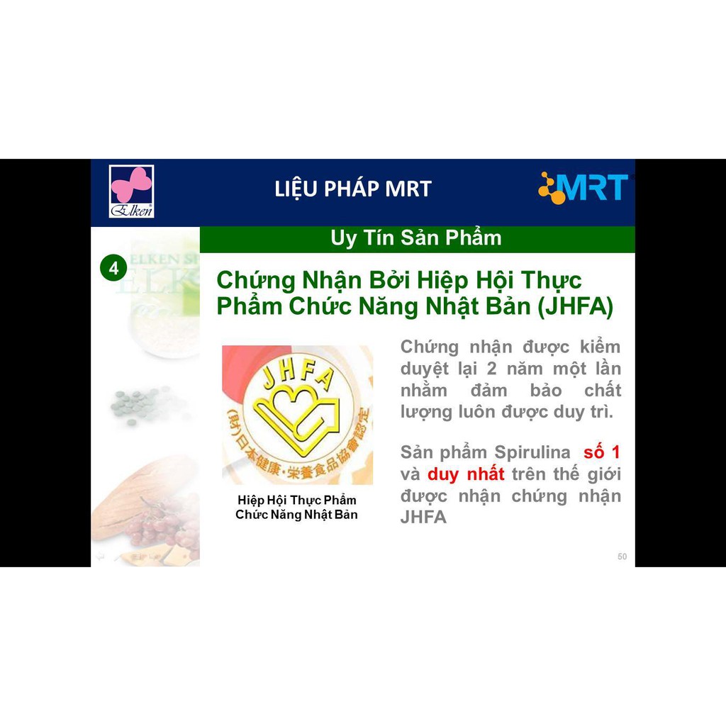 [Chính hãng] Tảo xoắn Nhật Bản 100% hữu cơ Elken Spirulina [250 viên]