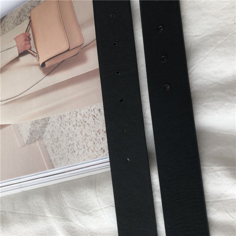 Thắt Lưng Nữ Bản Nhỏ, Dây Lưng Nữ Đục Lỗ Thời Trang Giả Da PU Khuyên Vuông Cho Váy Quần T290