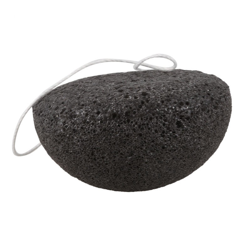 Mút Rửa Mặt Konjac Tẩy Tế Bào Chết Tiện Dụng Đen