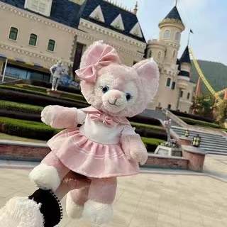 Thú gấu nhồi bông, gối ôm hình chú cáo hồng dễ thương làm từ vải và bông cao cấp an toàn cho trẻ nhỏ, size 40cm