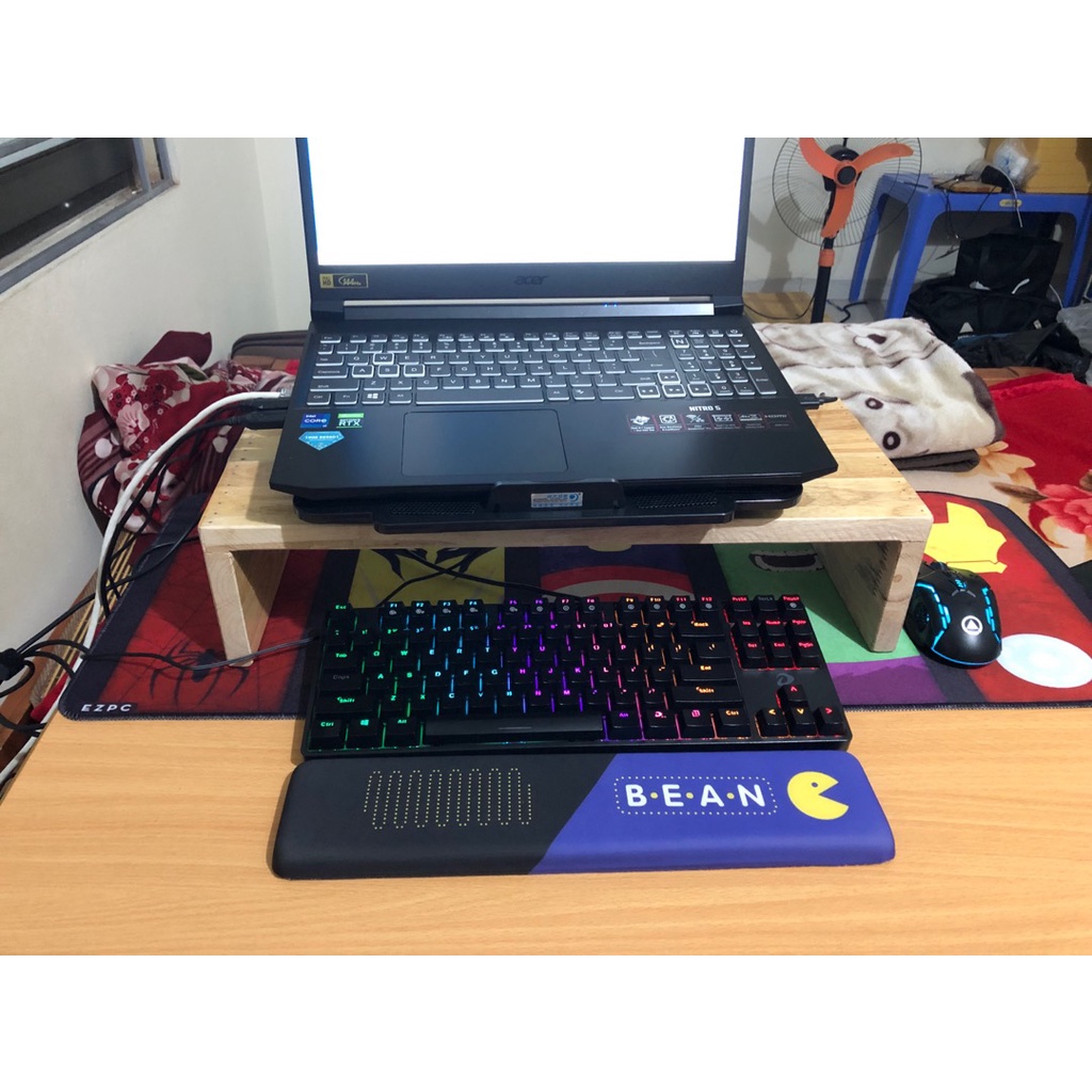 Kệ kê màn hình máy tính bàn, chống mỏi cổ, mỏi mắt khi sử dụng lâu dài, kích thước 20x50x10cm