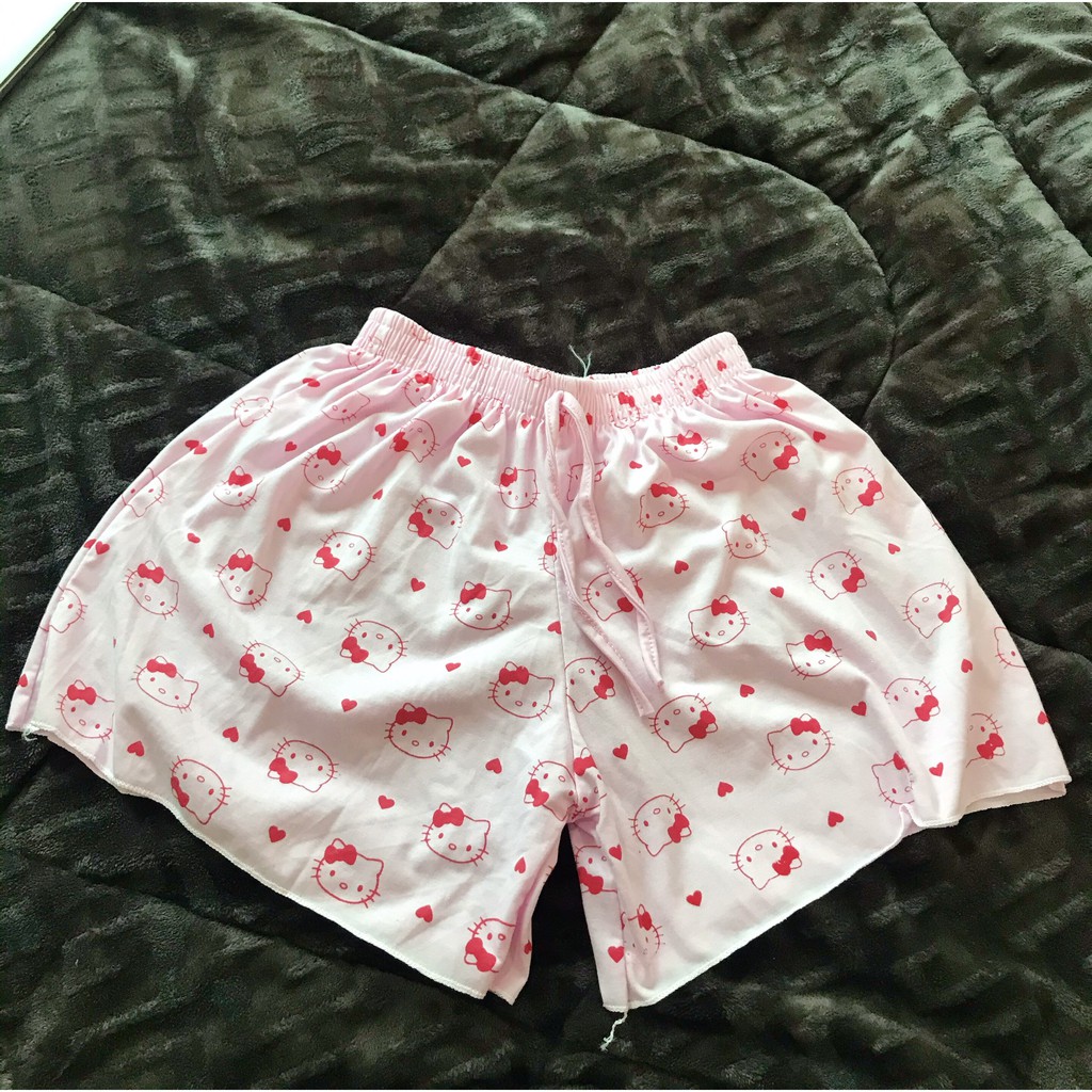 [𝐒𝐀𝐋𝐄 𝐒𝐇𝐎𝐂𝐊] QUẦN ĐÙI THÁI LAN NHÚN VIỀN CUTE - QUẦN ĐÙI NGỦ nữ vải Cotton Thái mềm mát free size 40-65kg | BigBuy360 - bigbuy360.vn