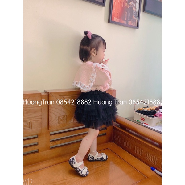 Áo len cadigan bé gái cao cấp