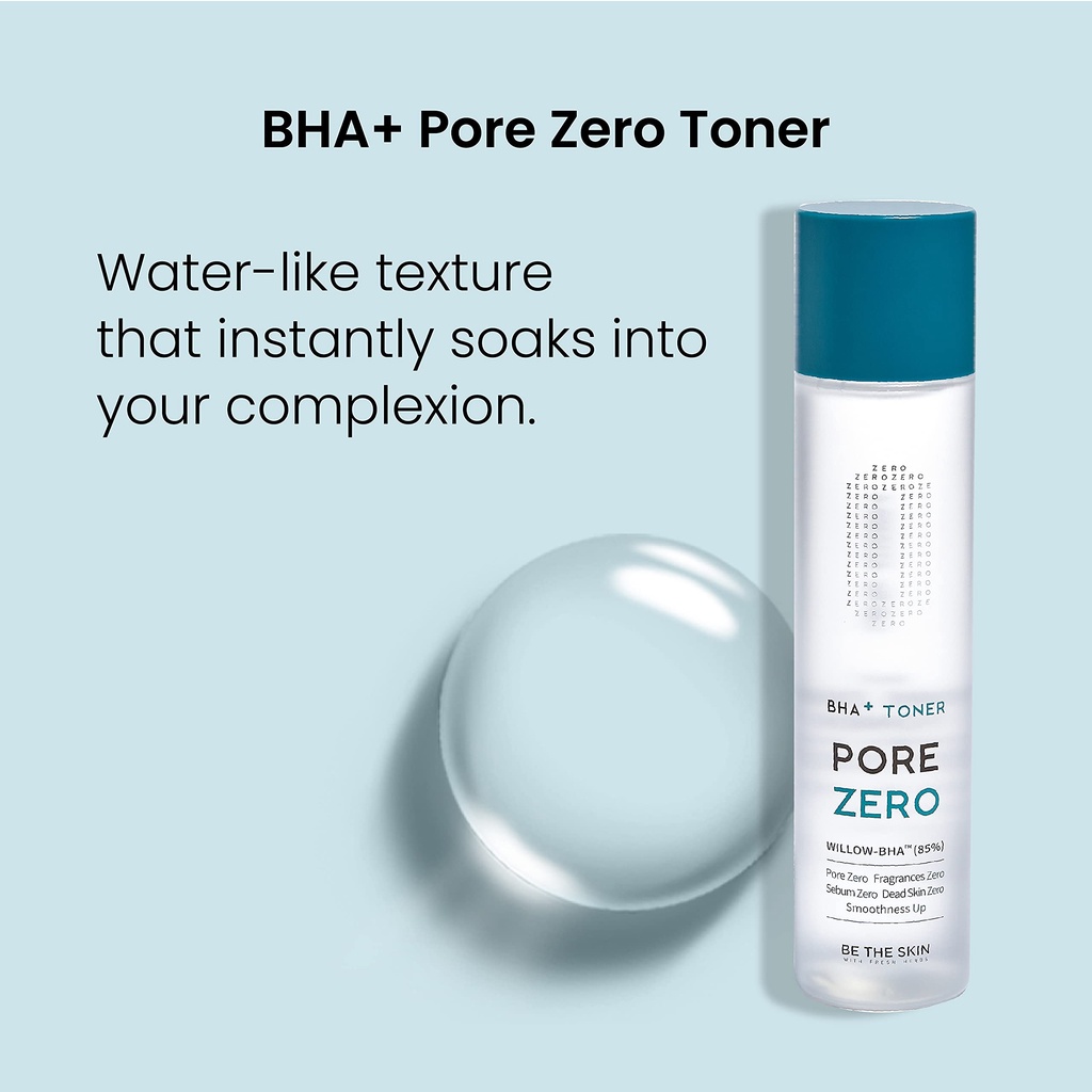 Nước Cân Bằng Làm Mịn Da Giảm Mụn Be The Skin BHA + PORE ZERO Toner 150ml