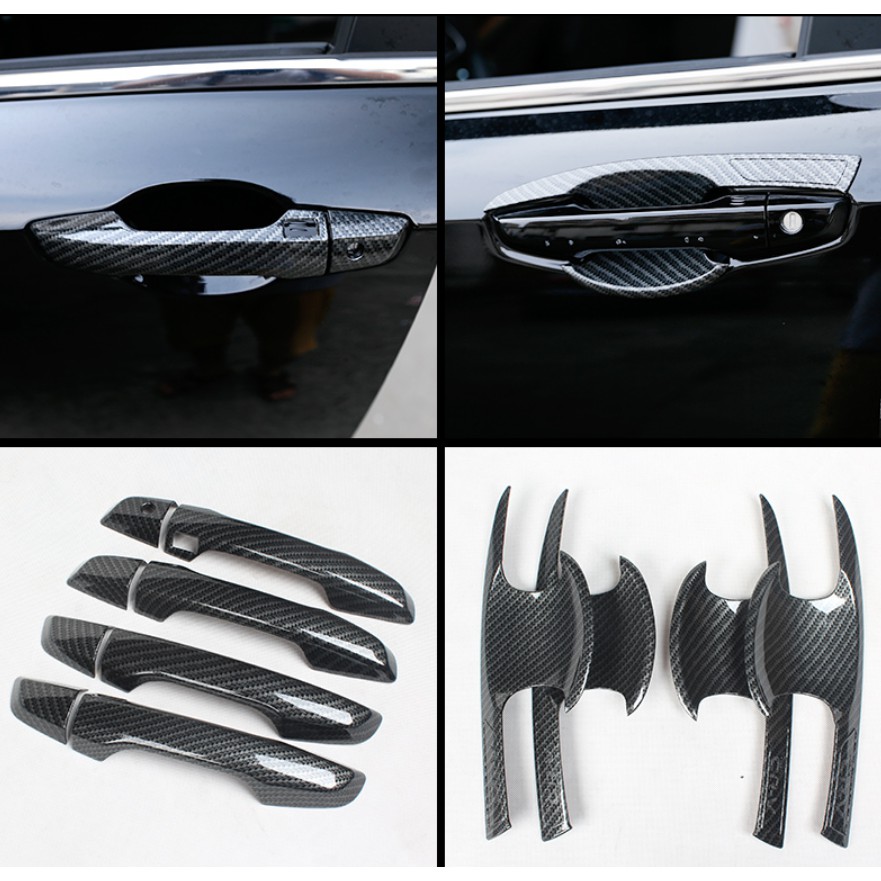 Ốp Tay Hõm Cửa Vân Carbon Honda CRV 2023-2018 Cao Cấp