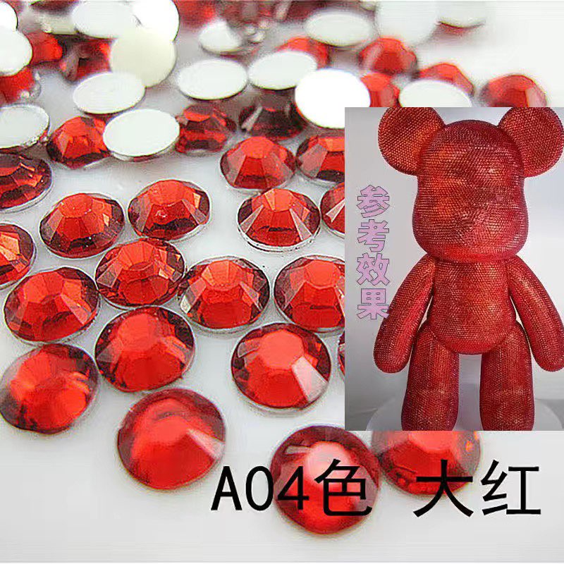 Gấu đính đá handmade Bearbrick size 23cm hàng cao cấp Hudo