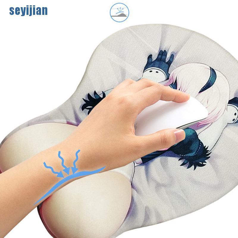 Đệm lót chuột mềm mại chống trượt in hình hoạt hình 3D đẹp mắt