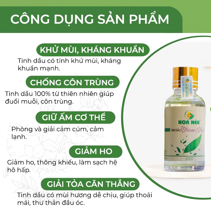 Tinh dầu Hoa Nén - Combo chăm sóc toàn diện cho bé - 3 sản phẩm