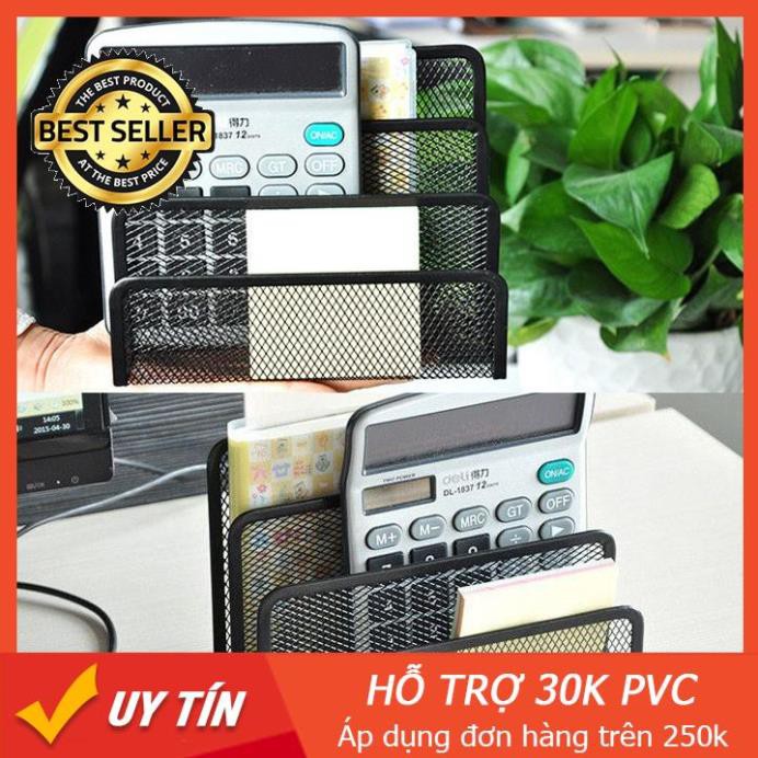 [ SALE ] Khay lưới 3 ngăn đơn giản để thư tài liệu đa năng cho bàn làm việc gọn gàng