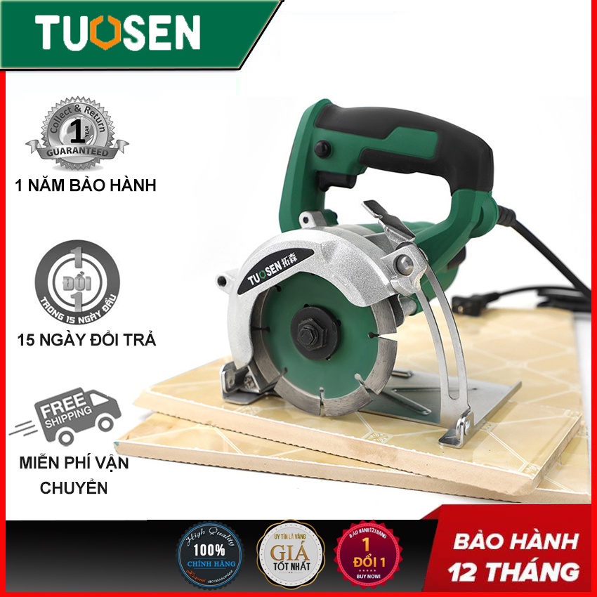 Máy cắt gạch cầm tay TUOSEN 1200W và 1400W (chuyên cắt sắt, cắt nhôm, cắt gạch, mài góc, cắt đá hoa cương)