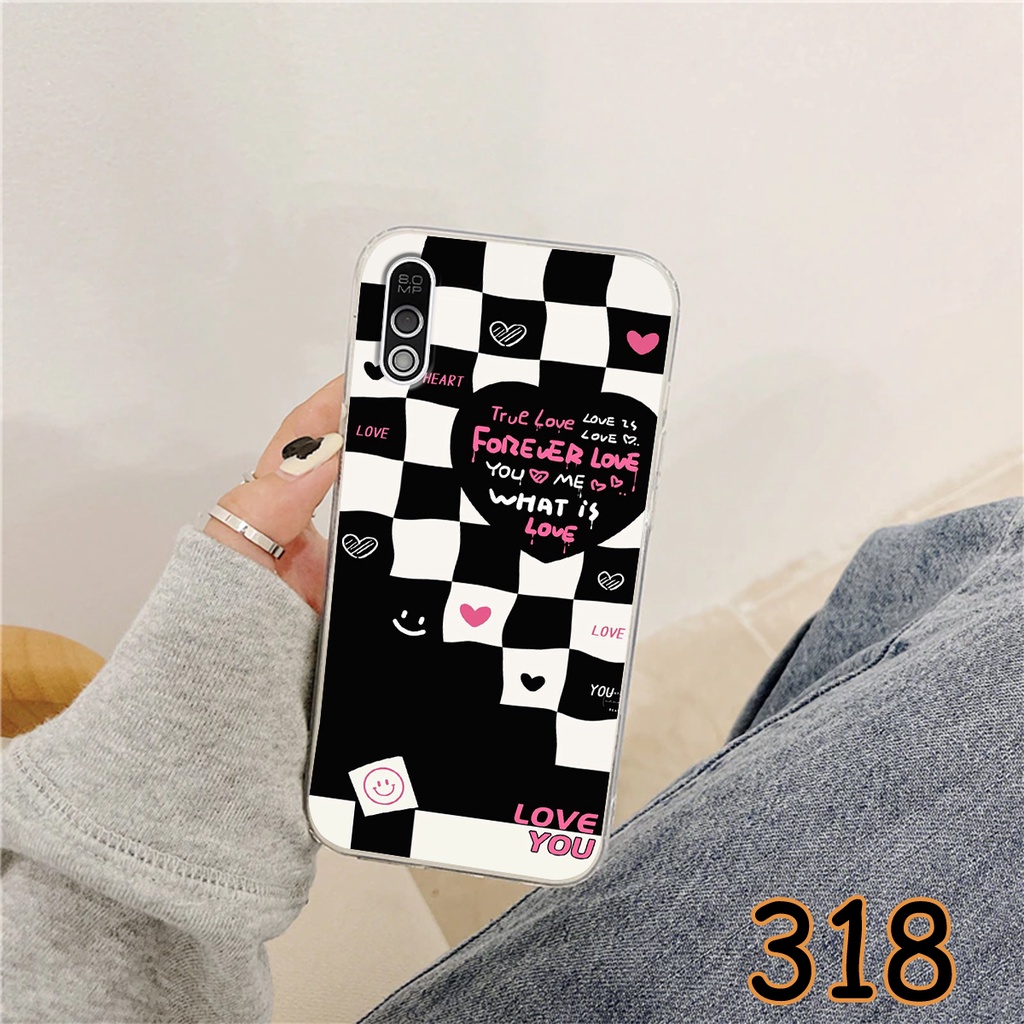 Ốp Lưng Vsmart Bee 3 - Vsmart Bee in hình họa tiết caro  - Chất liệu Silicon siêu bền, sang trọng