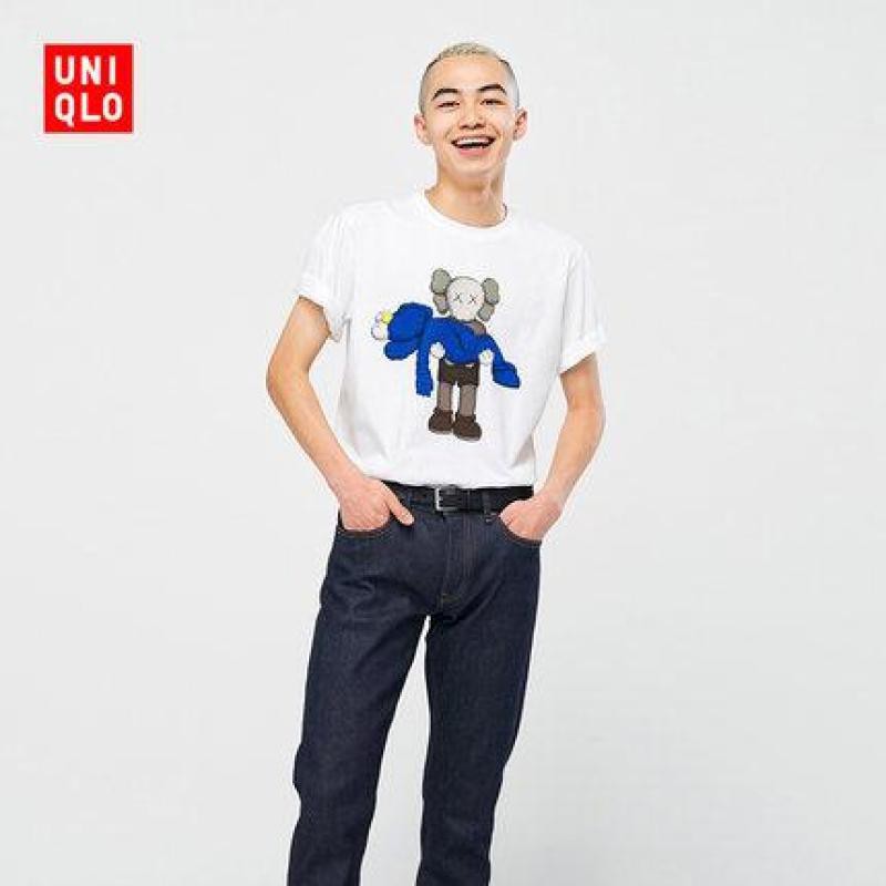 UNIQLO BRANDED Áo Thun In Hình Kaws Thời Trang Cho Cặp Đôi