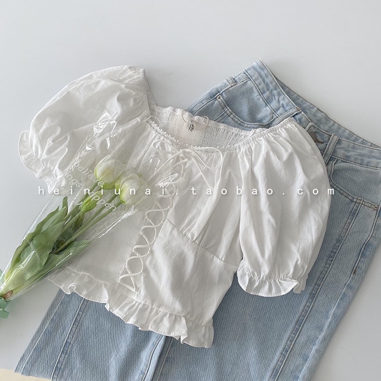 Áo Sơ Mi Tay Phồng Phong Cách Hàn Quốc Kiểu Mới Thời Trang Mùa Hè Dành Cho Nữ 2022